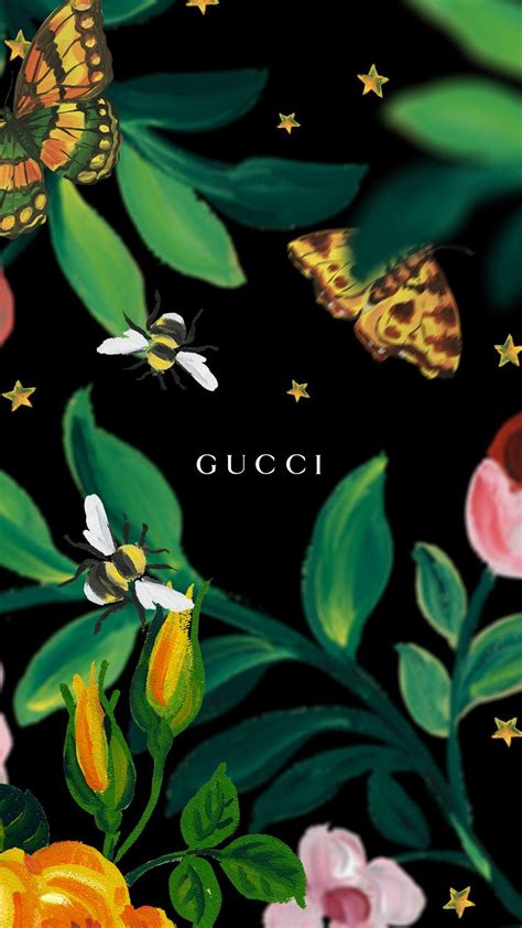 gucci bee wallpaper|Download free Gucci Bee Red Garden Wallpaper.